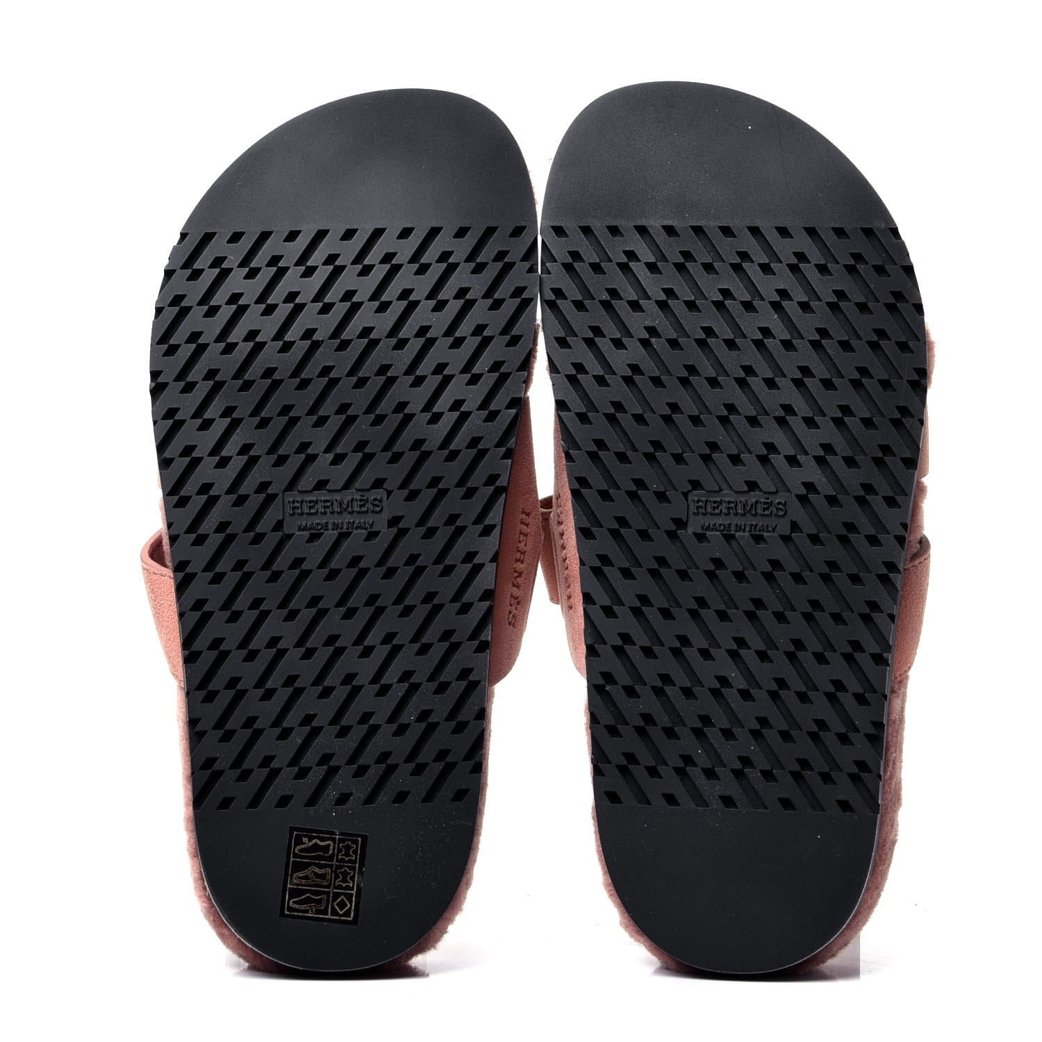 Hermes Suede Goatskin Woolskin Womens Chypre Sandals 36 Rose Aube 5 of 6