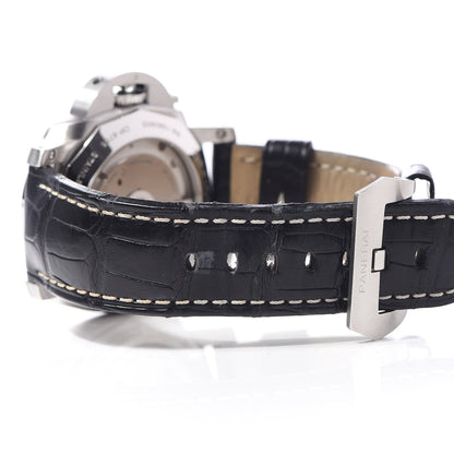 Panerai Stainless Steel Alligator 44mm 1950 3 Days GMT Power Reserve Automatic Watch Black PAM00321 8 of 11
