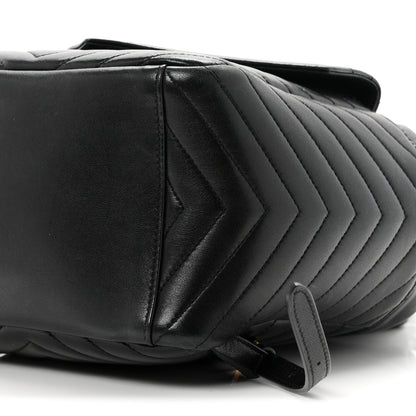 Saint Laurent Lambskin Matelasse Monogram Joe Backpack Black 9 of 9