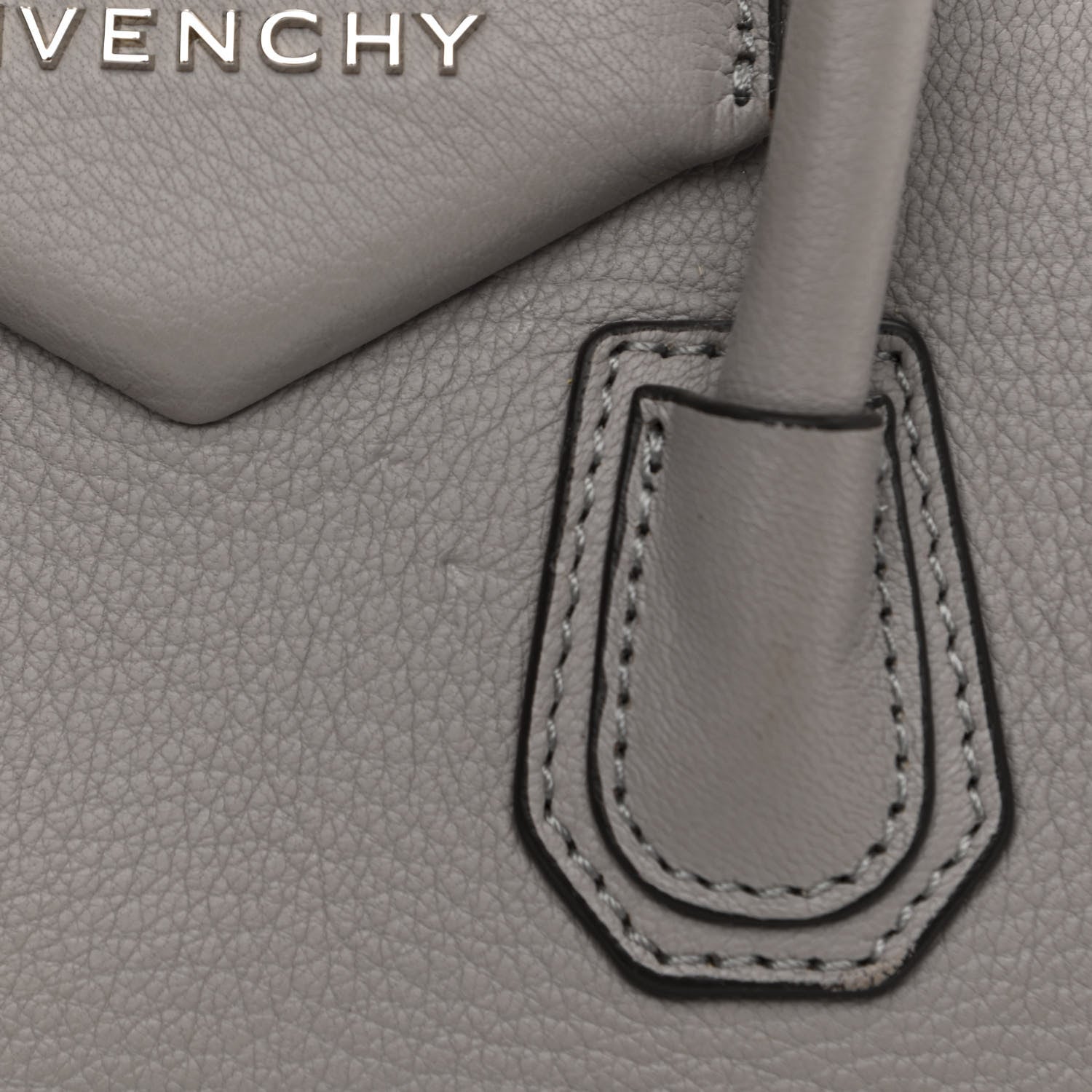 Givenchy Sugar Goatskin Mini Antigona Pearl Grey 11 of 11