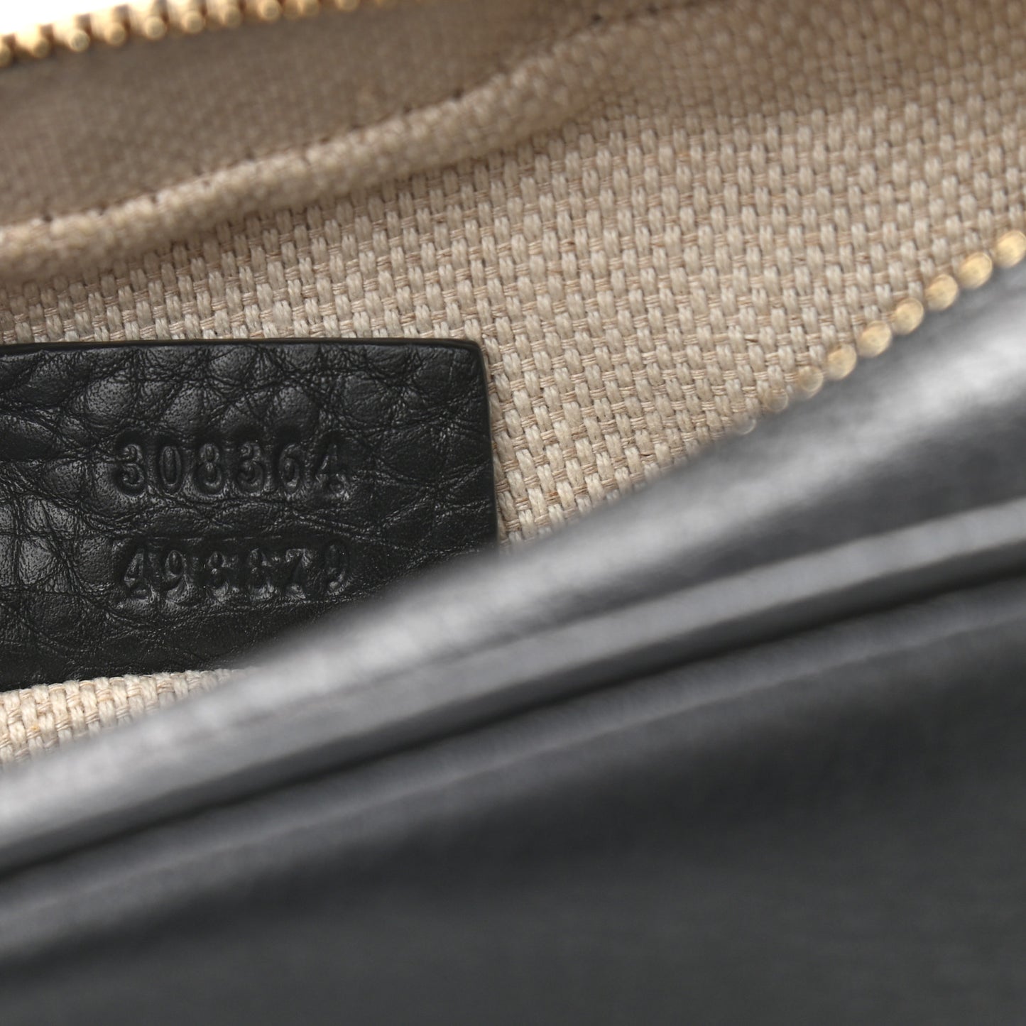 Pebbled Calfskin Small Soho Disco Bag Black
