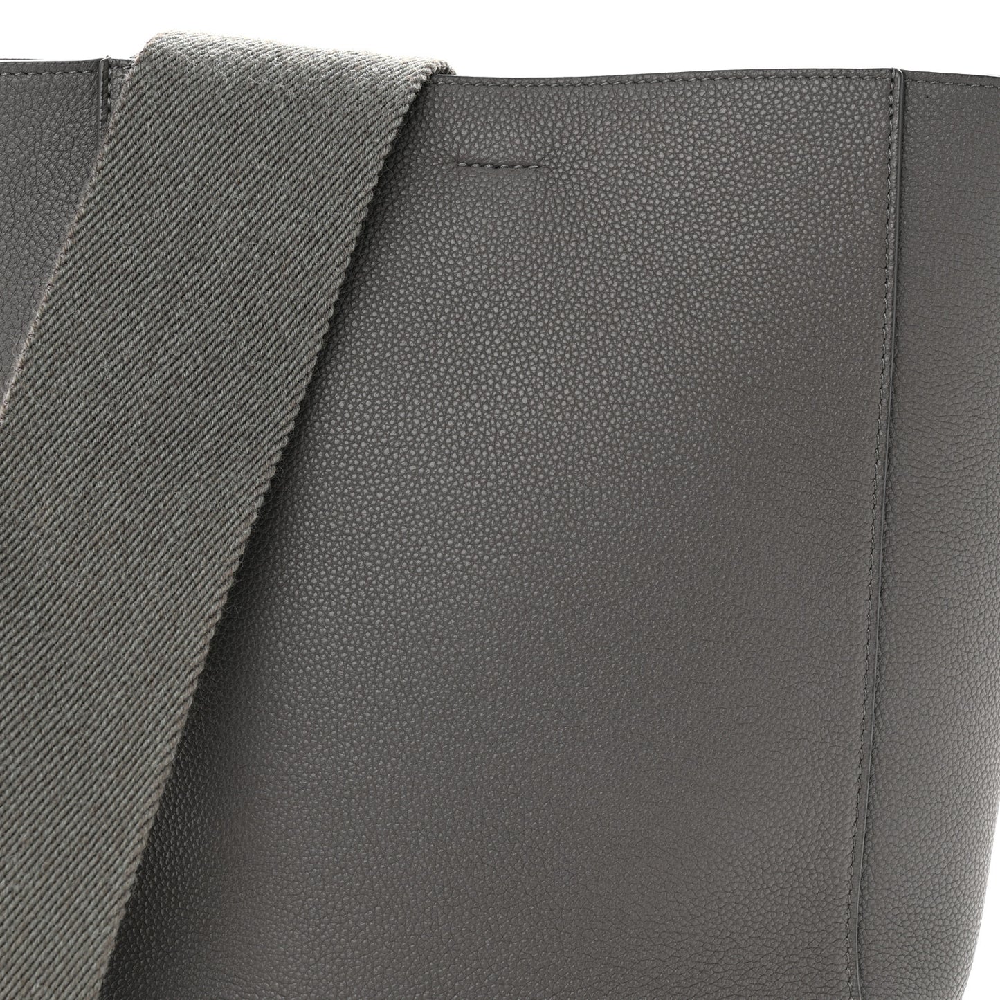 Soft Grained Calfskin Small Sangle Bucket Bag Kohl