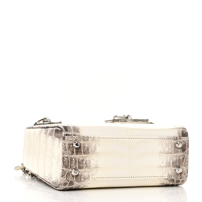 Christian Dior Niloticus Crocodile Himalaya Crystal Mini Lady Dior White 4 of 9