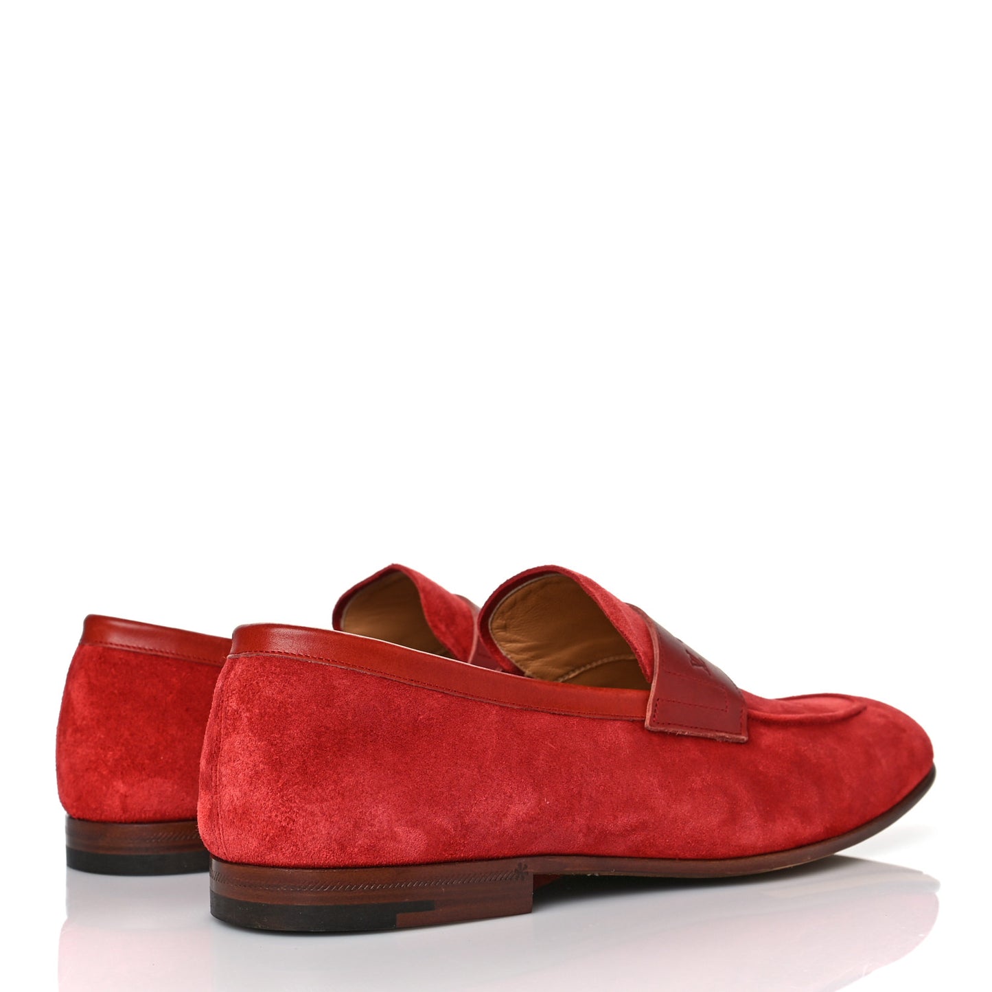 Suede Germain Loafer 8 Red