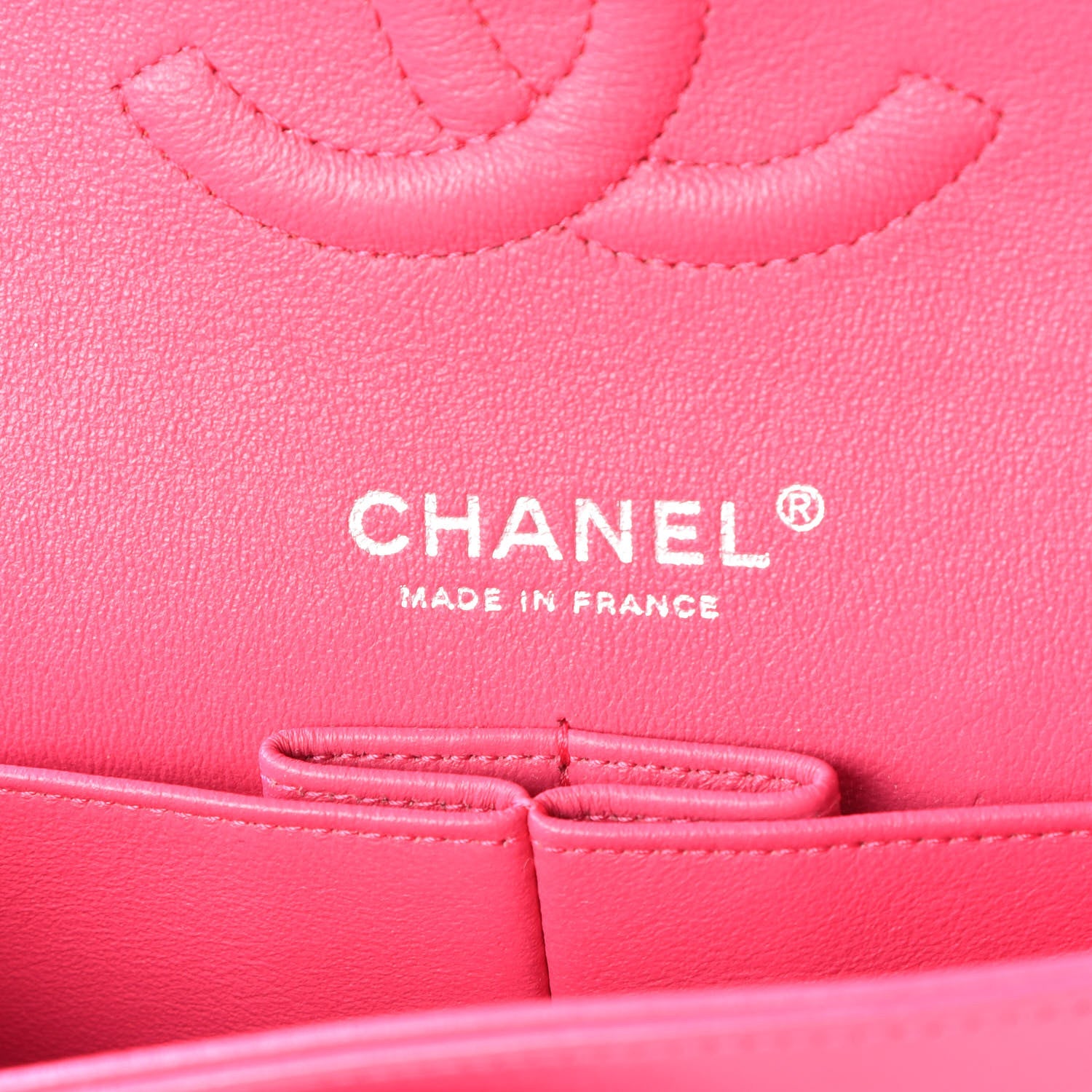 Chanel Lambskin Quilted Medium Double Flap Fuchsia 8 of 10