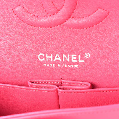Chanel Lambskin Quilted Medium Double Flap Fuchsia 8 of 10