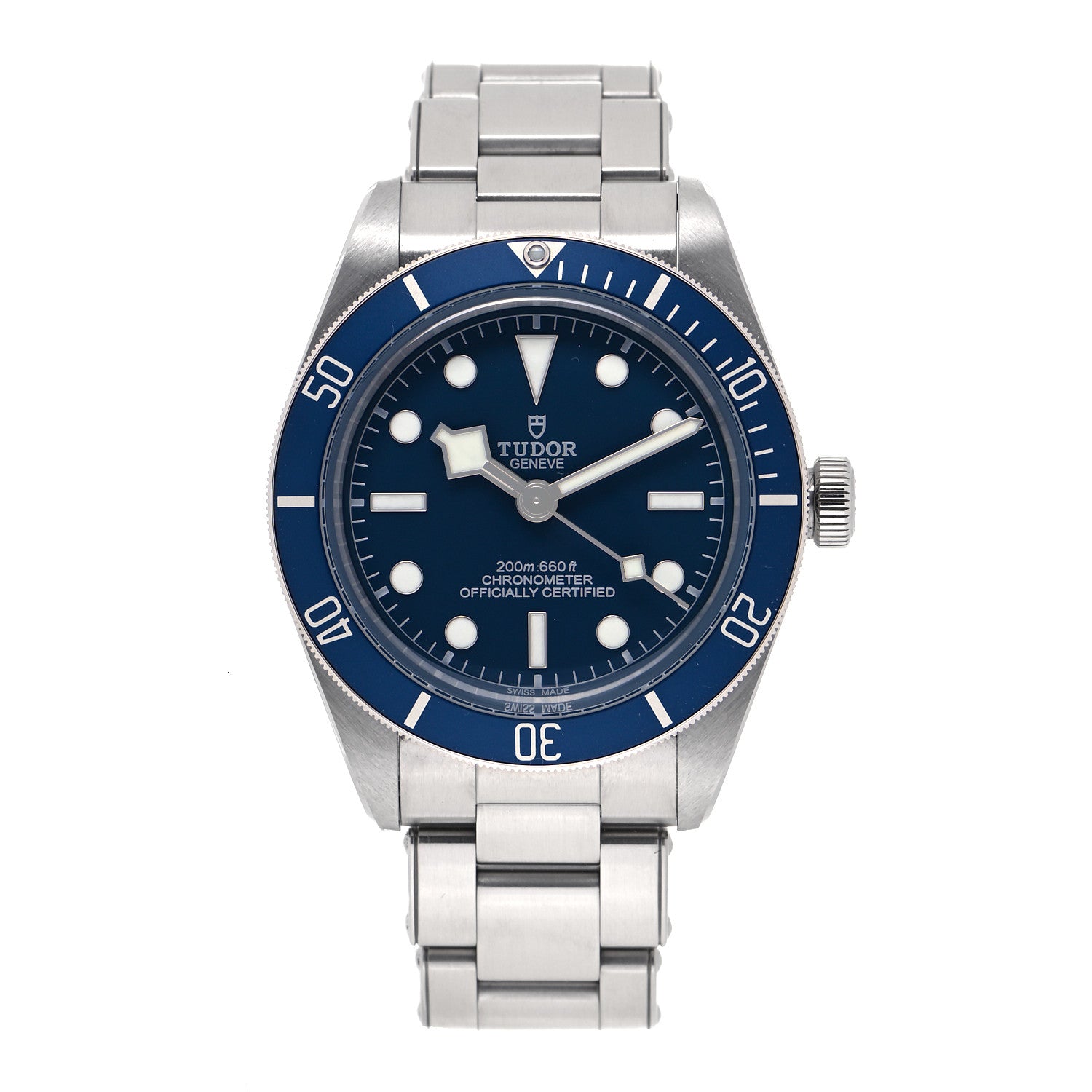 TUDOR Stainless Steel 39mm Black Bay Fifty Eight Automatic Watch Blue 79030B 1 of 5