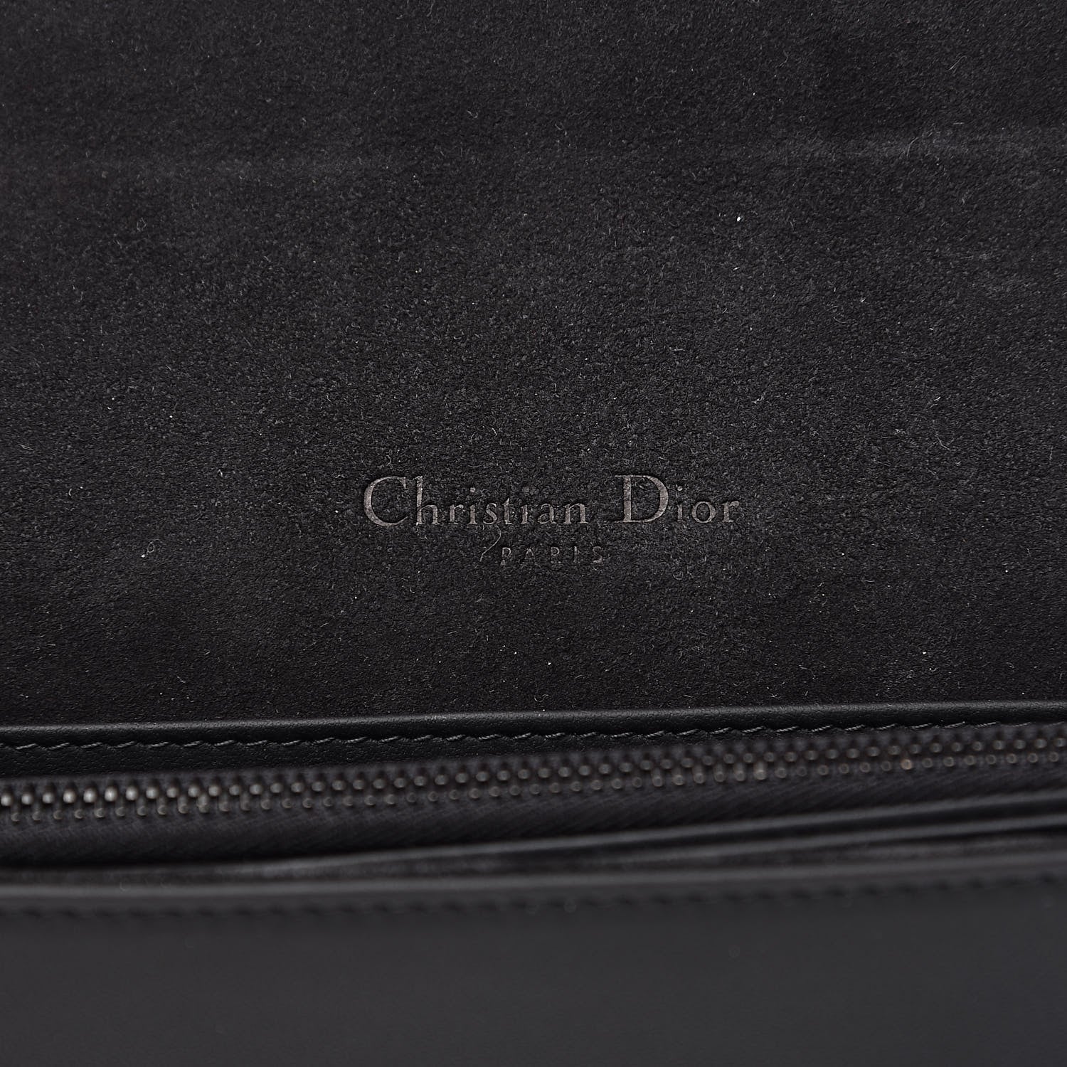 Christian Dior Ultra Matte Calfskin Cannage Lady Dior Clutch Black 6 of 11