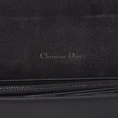 Christian Dior Ultra Matte Calfskin Cannage Lady Dior Clutch Black 6 of 11