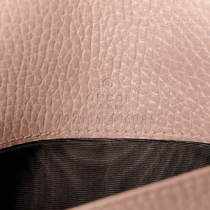 Gucci Calfskin Mini GG Marmont Chain Wallet Porcelain Rose 6 of 11