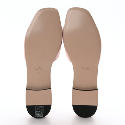 Gucci Cosmos Softy Calfskin Interlocking G Cut Out Slide Sandals 40 Candy Cotton 6 of 8