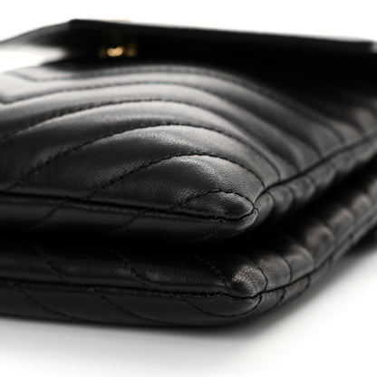 Saint Laurent Lambskin Quilted Double Flap Bag Black 11 of 12