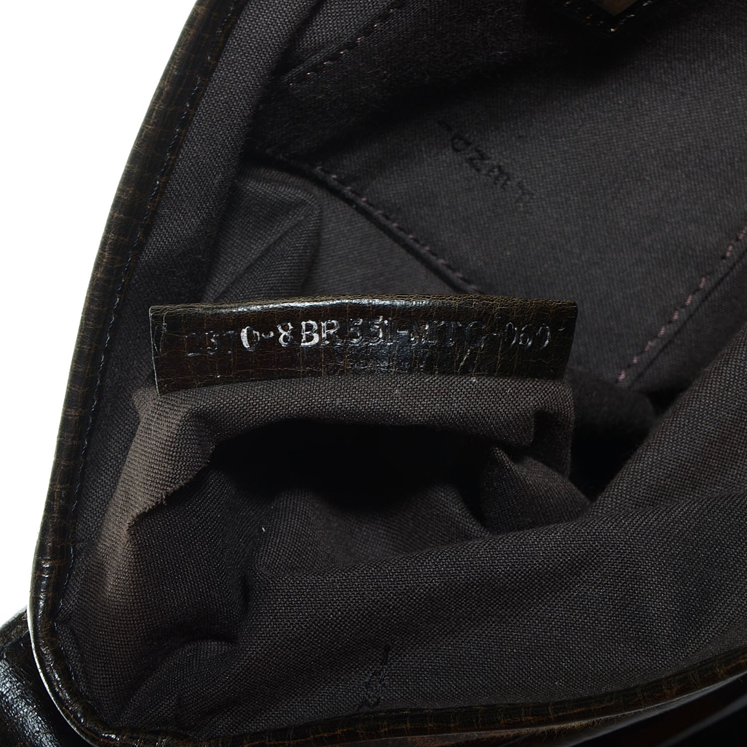 Fendi Zucca B Bis Flap Bag Tobacco Castagna 6 of 9