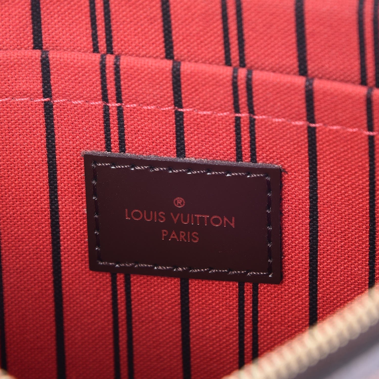 Louis Vuitton Damier Ebene Neverfull MM GM Pochette 6 of 8