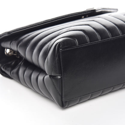 Saint Laurent Calfskin Y Quilted Monogram Medium Loulou Chain Satchel Black 8 of 11