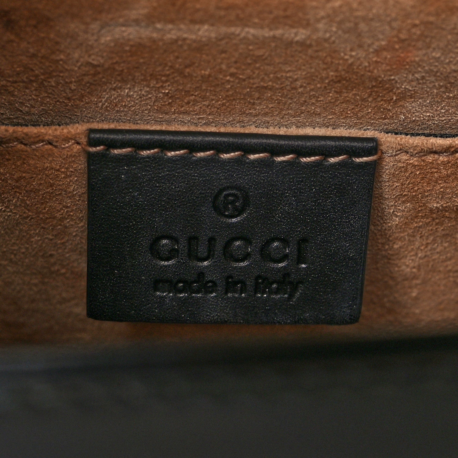 Gucci Calfskin Mini Sylvie Top Handle Bag Black 7 of 11
