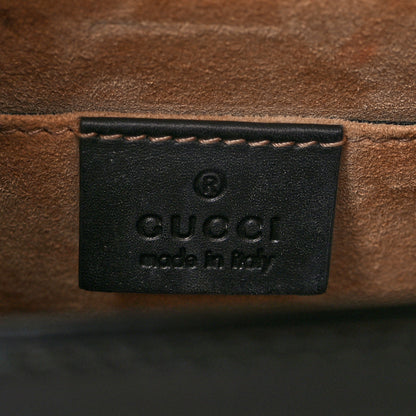 Gucci Calfskin Mini Sylvie Top Handle Bag Black 7 of 11