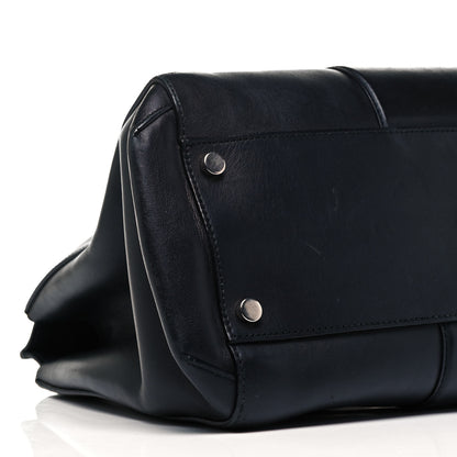 Gucci Calfskin Lady Bamboo Top Handle Bag Black 5 of 14