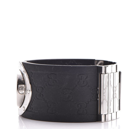 Gucci Stainless Steel Rubber 33mm Twirl Quartz Watch Black 3 of 11