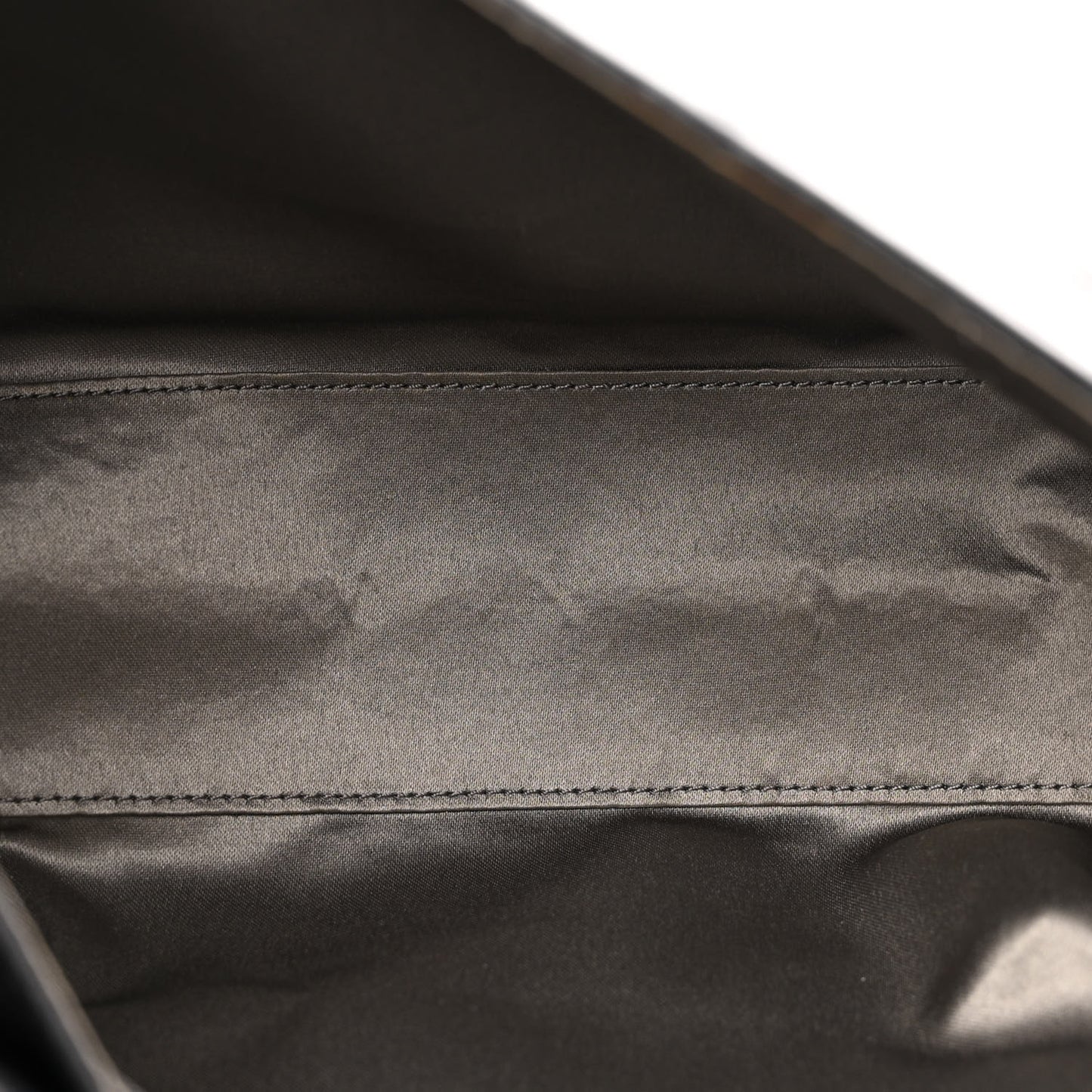 Calfskin Small Rock and Chain Flap Black