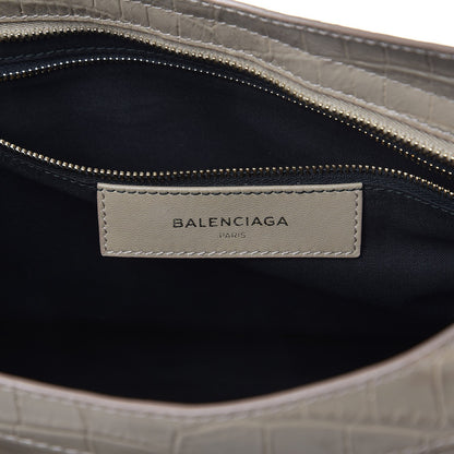 Balenciaga Calfskin Crocodile Embossed Classic Gold Hardware City Beige Latte 7 of 8