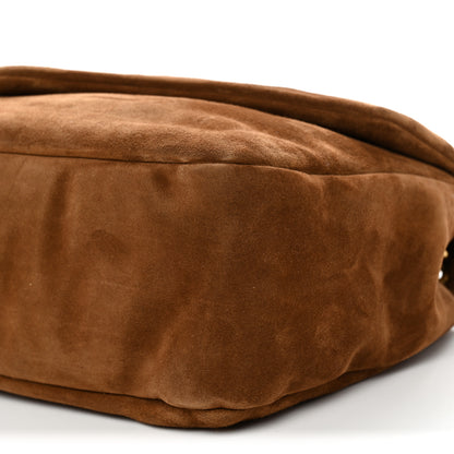 Saint Laurent Suede Large Calypso Caramel Cognac 10 of 11