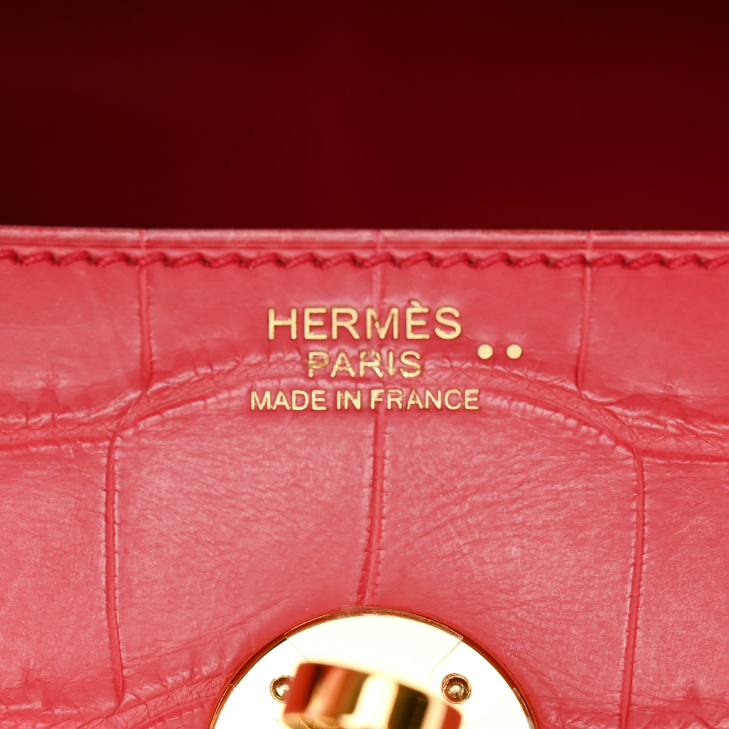 Hermes Matte Niloticus Crocodile Lindy 30 Bougainvillier 6 of 12