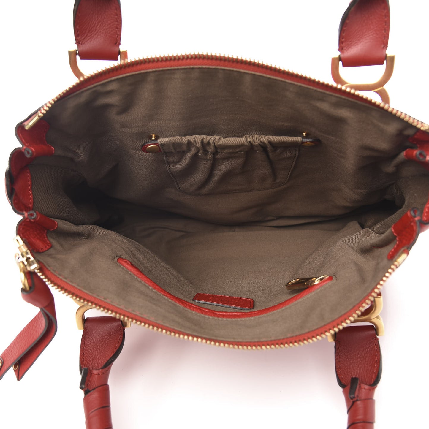 Calfskin Medium Marcie Satchel Red