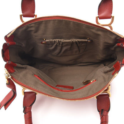 Chloe Calfskin Medium Marcie Satchel Red 5 of 10