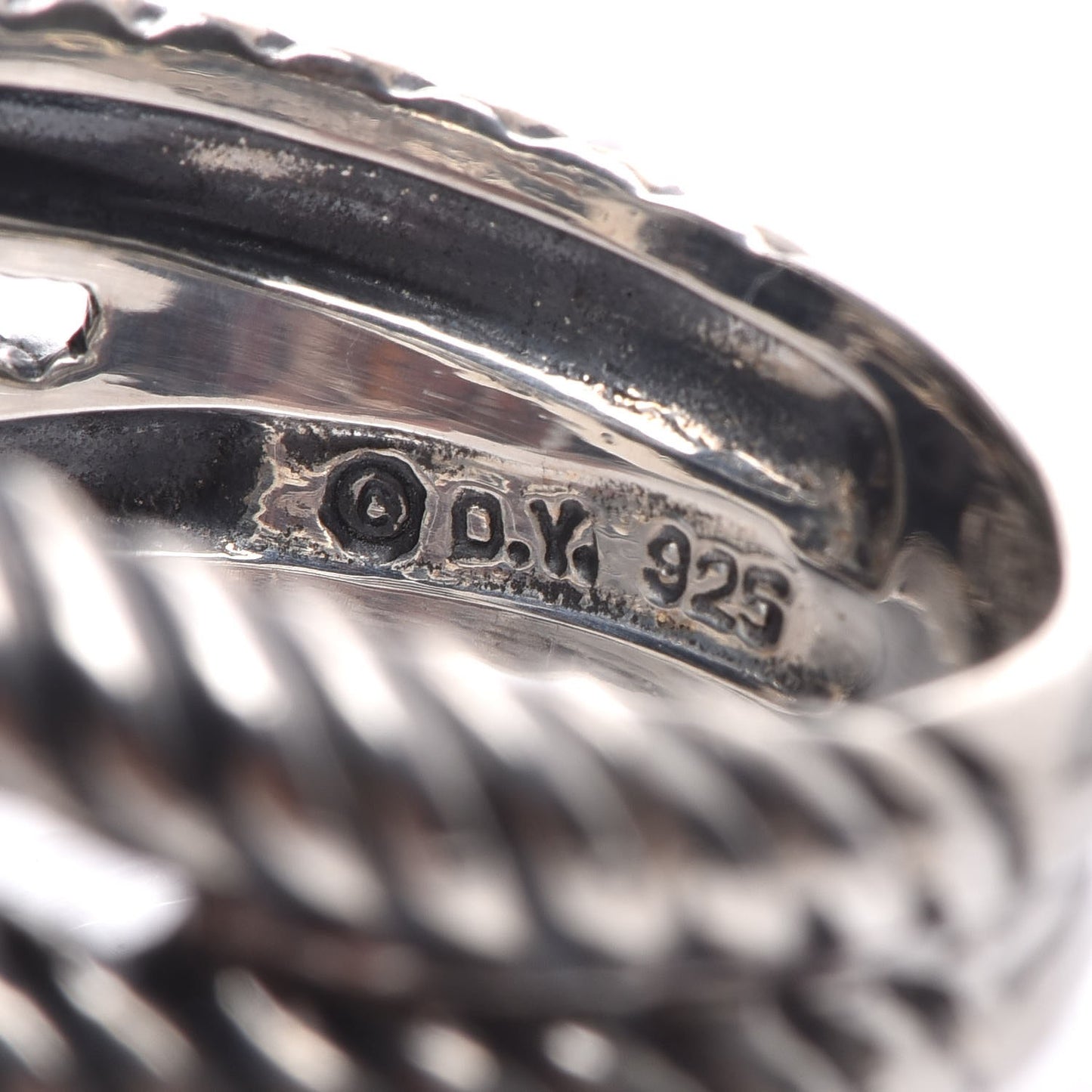 Sterling Silver Diamond Black Onyx 11mm Albion Ring 52 6