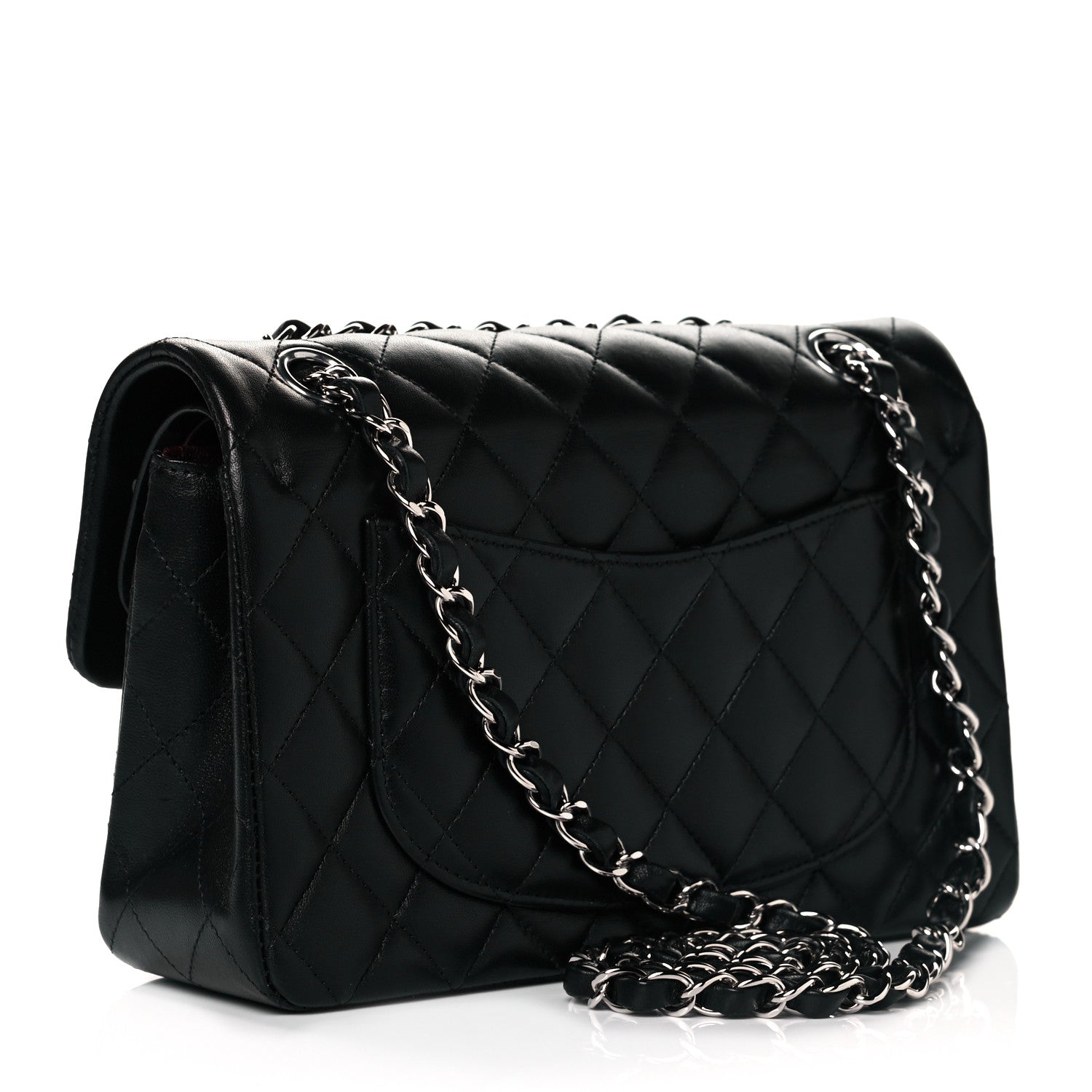 Chanel Lambskin Quilted Small Double Flap Black 3 of 11