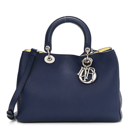 Christian Dior Bullcalf Medium Diorissimo Tote Blue 2 of 13