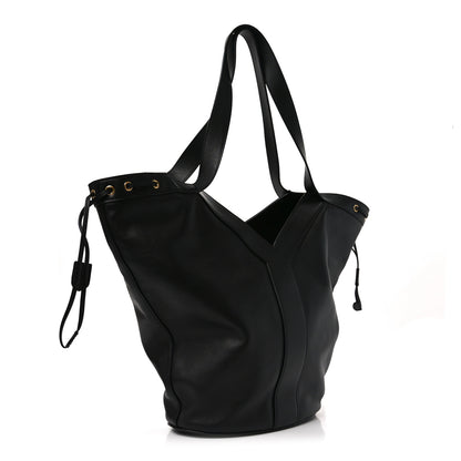 Saint Laurent Santorini Lux Calfskin Y Drawstring Tote Black 3 of 10