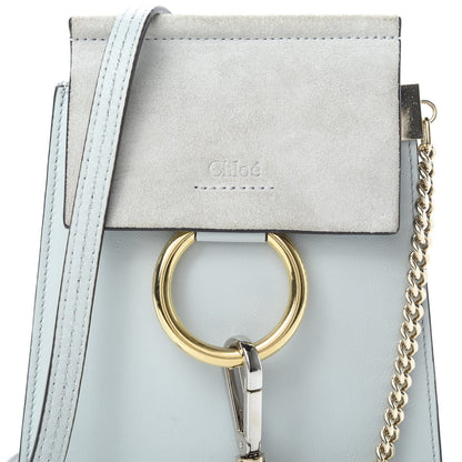 Chloe Suede Calfskin Mini Faye Bracelet Bag Airy Grey 8 of 10