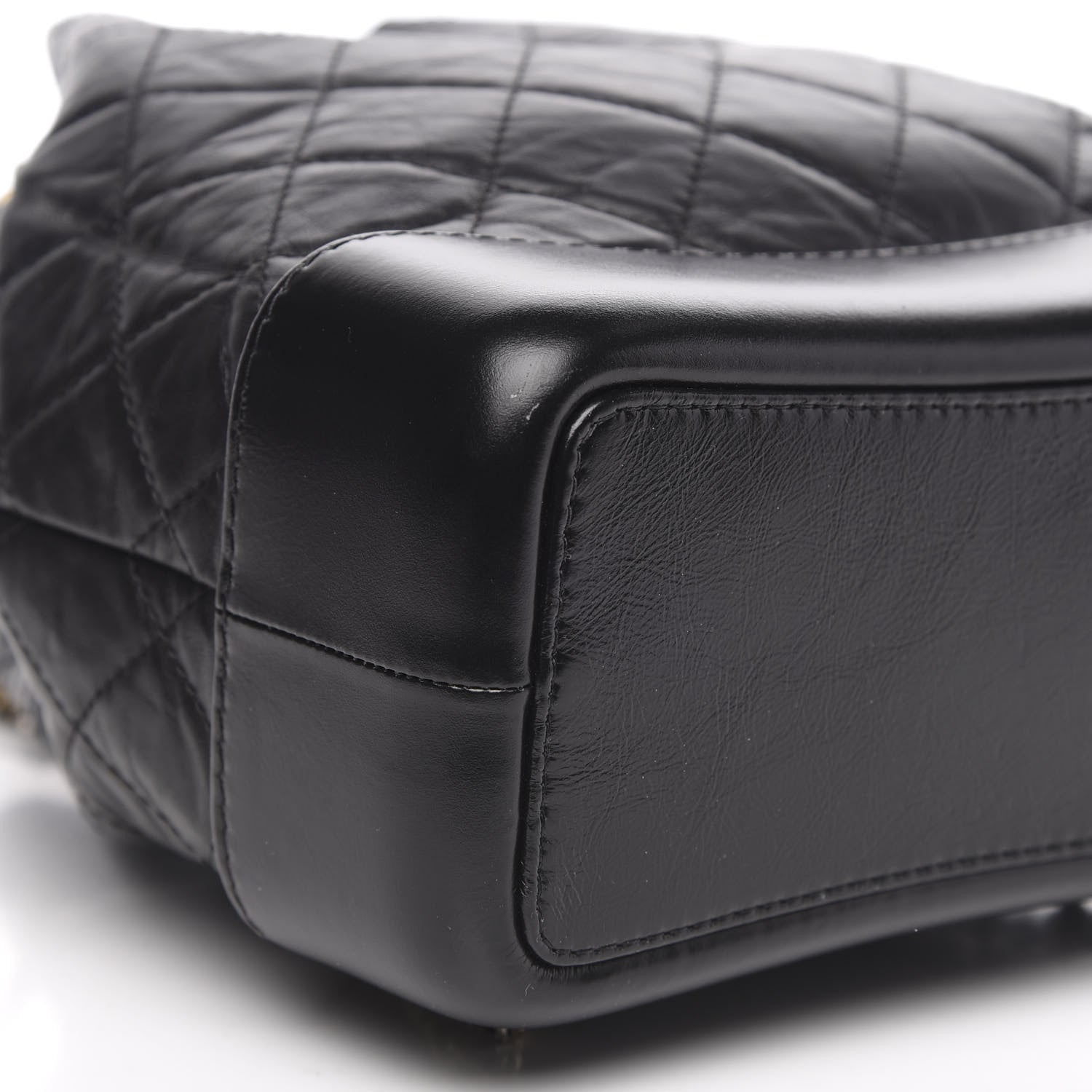 Chanel Aged Calfskin Quilted Small Gabrielle Backpack Black 7 of 9