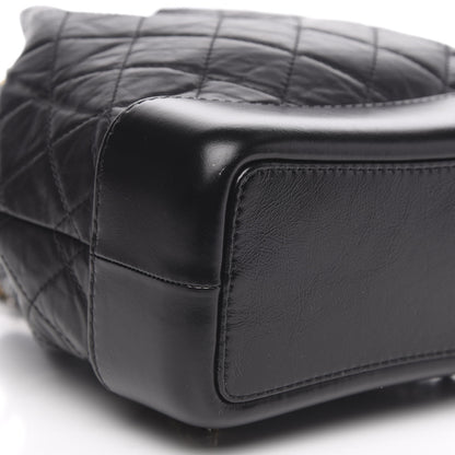 Chanel Aged Calfskin Quilted Small Gabrielle Backpack Black 7 of 9