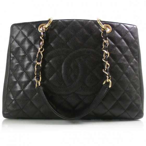 Chanel Caviar Grand Shopping Tote GST Black 1 of 10