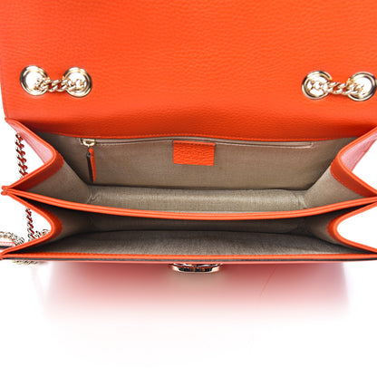 Gucci Dollar Calfskin Interlocking G Shoulder Bag Sun Orange 7 of 10