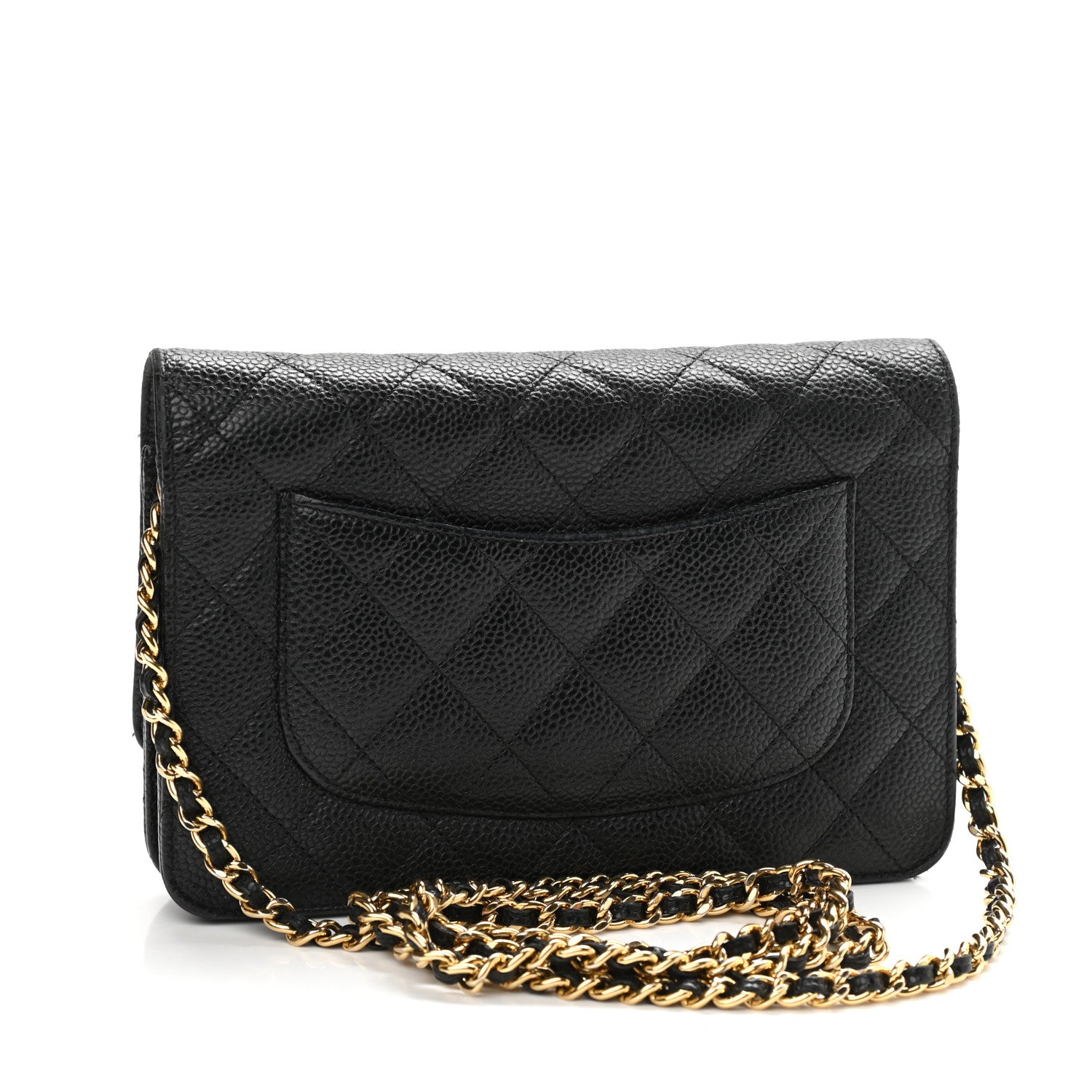 Chanel Caviar Quilted Wallet On Chain WOC Black 2 of 12