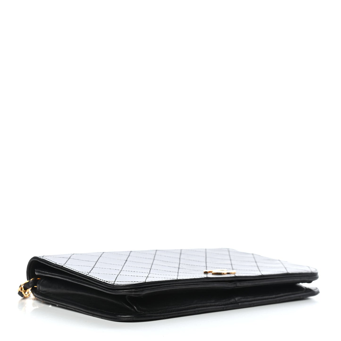 Lambskin Quilted Small Single Flap Black