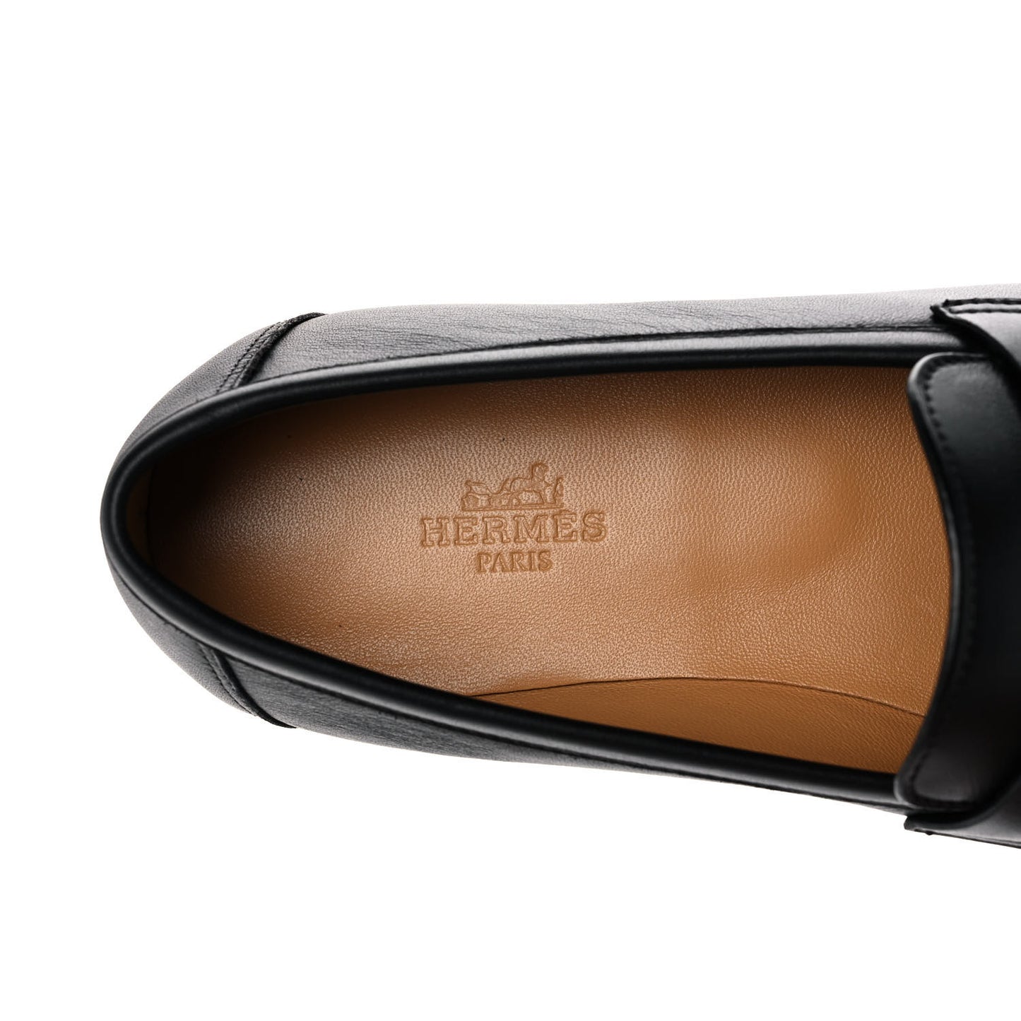 Calfskin Womens Colette Loafers 37 Black