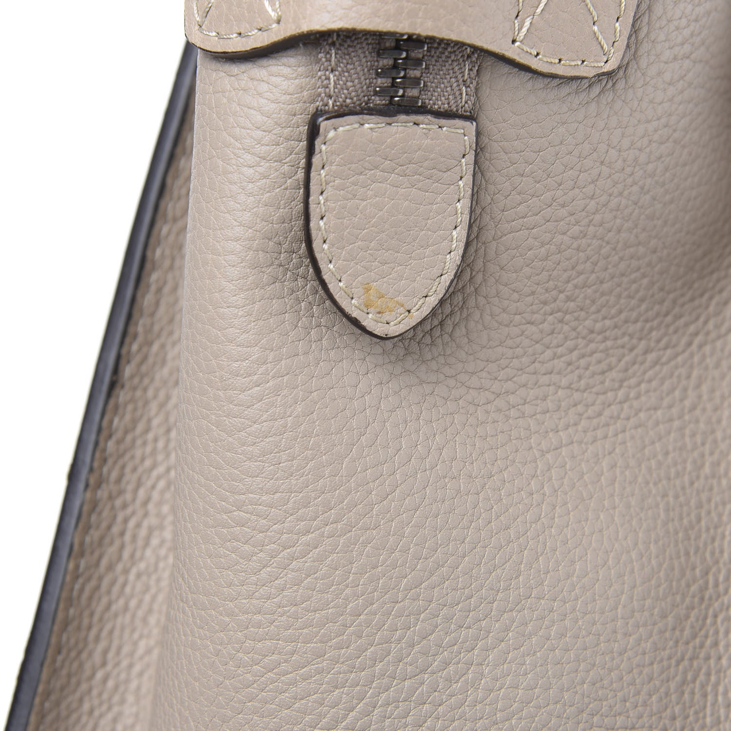 Celine Drummed Calfskin Mini Luggage Dune 8 of 18