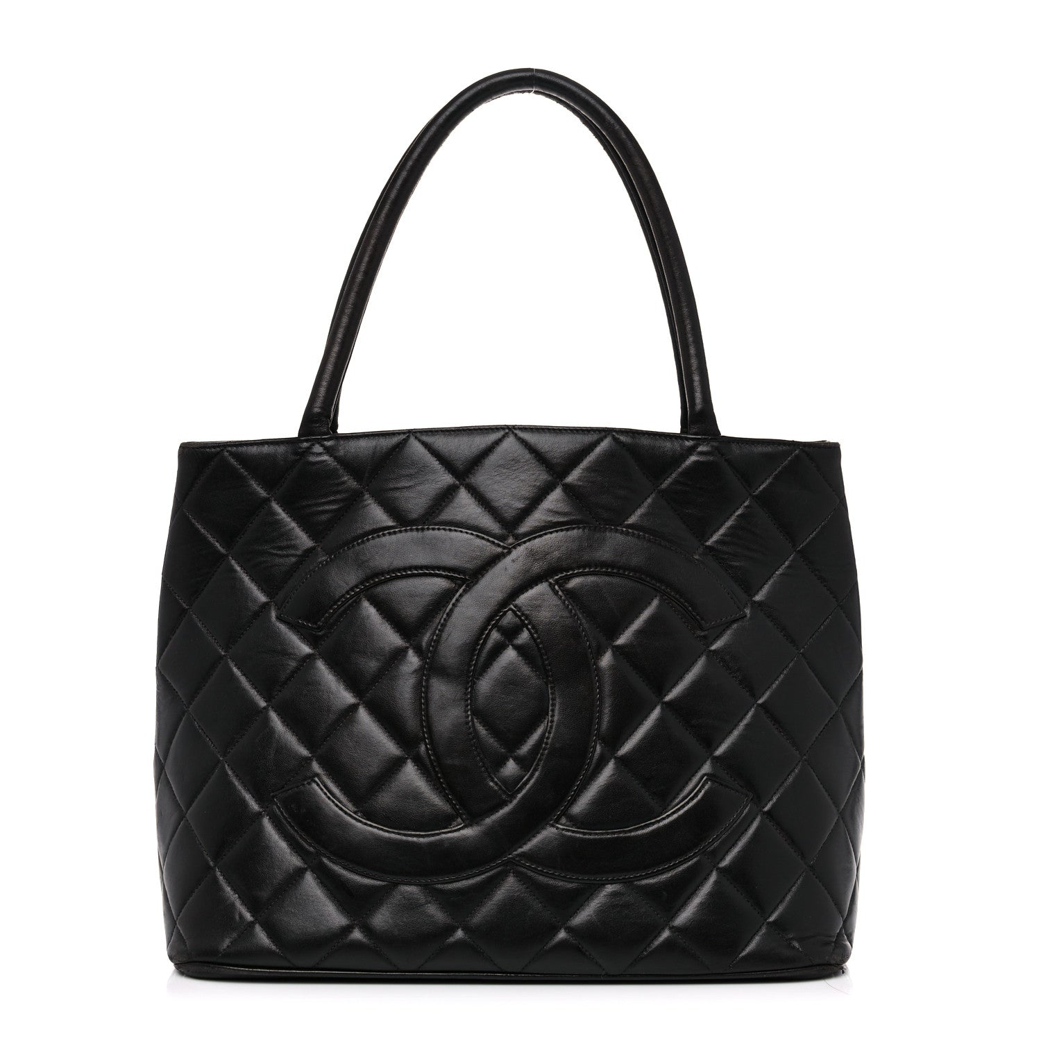 Chanel Lambskin Quilted Medallion Tote Black 1 of 27