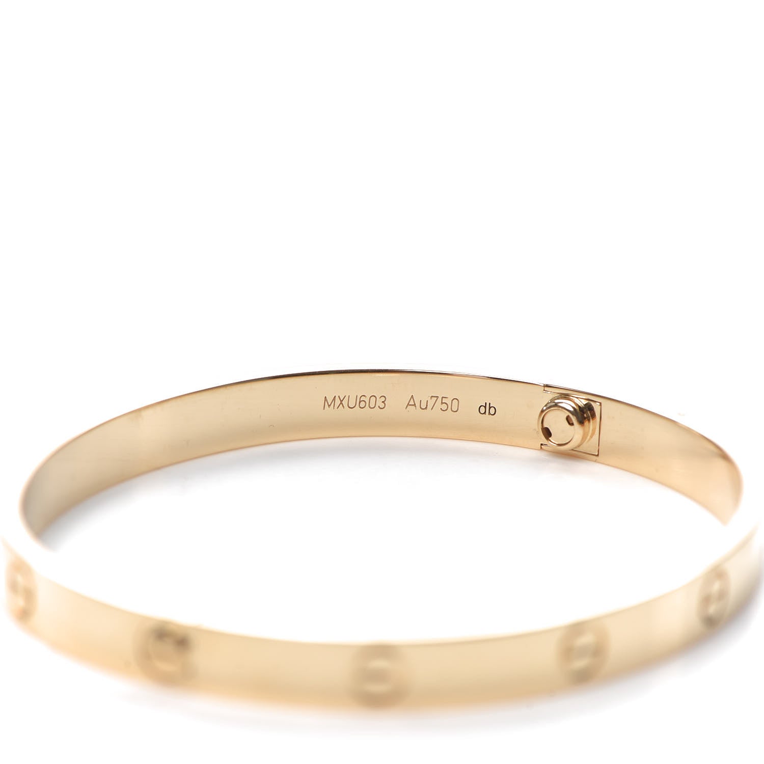 Cartier 18K Yellow Gold LOVE Bracelet 19 5 of 8