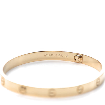 Cartier 18K Yellow Gold LOVE Bracelet 19 5 of 8