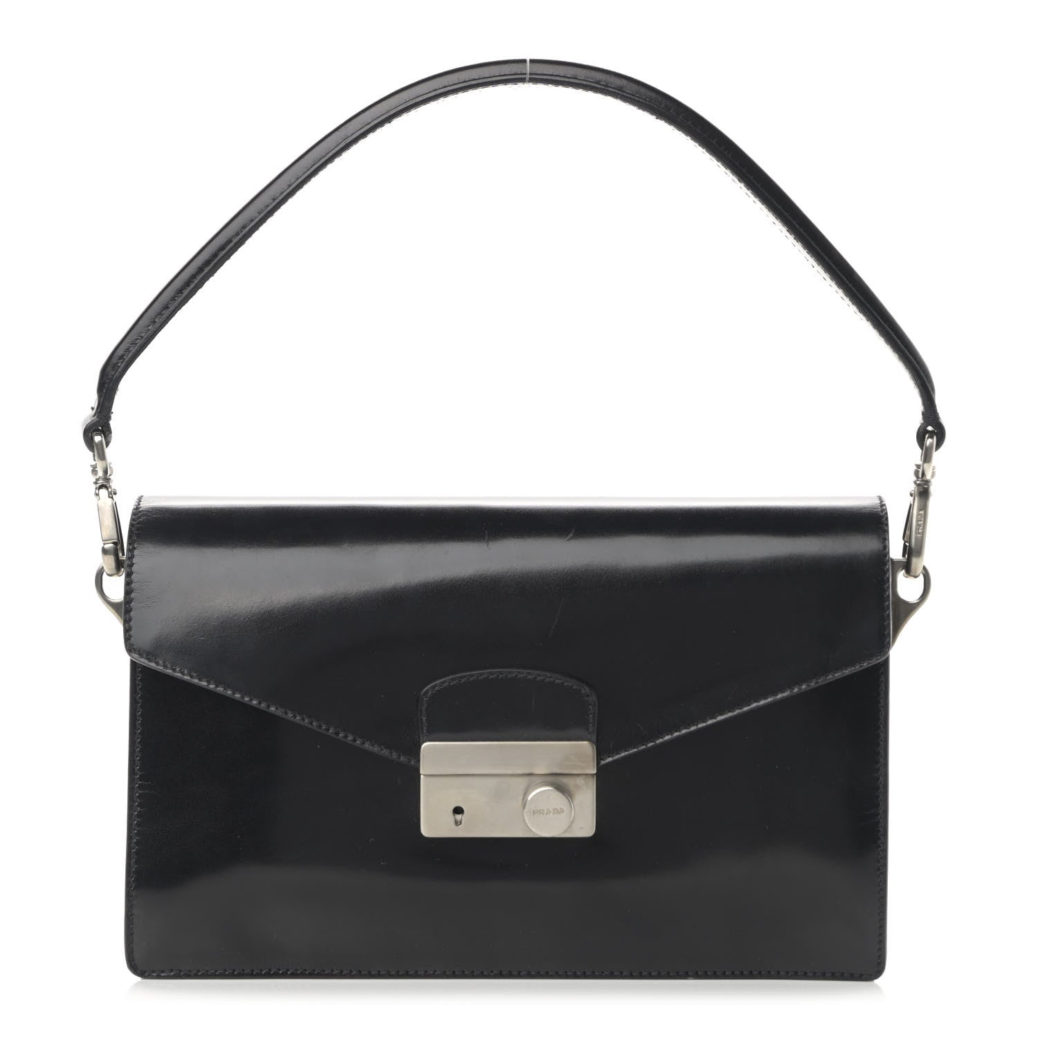 Prada Vitello Sound Shoulder Bag Black 1 of 14