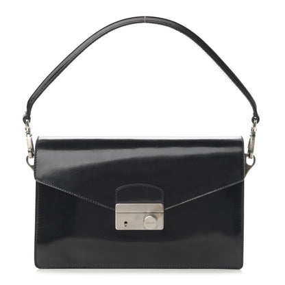 Prada Vitello Sound Shoulder Bag Black 1 of 14