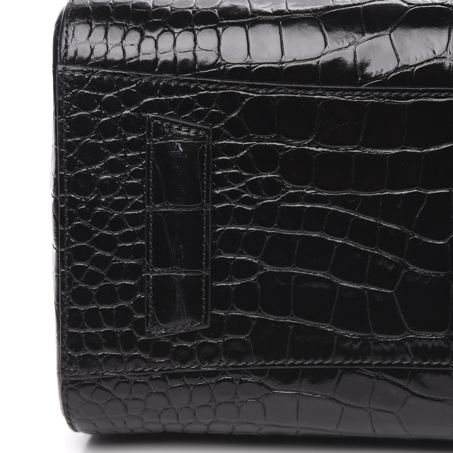 Givenchy Calfskin Crocodile Embossed Small Antigona Black 9 of 14