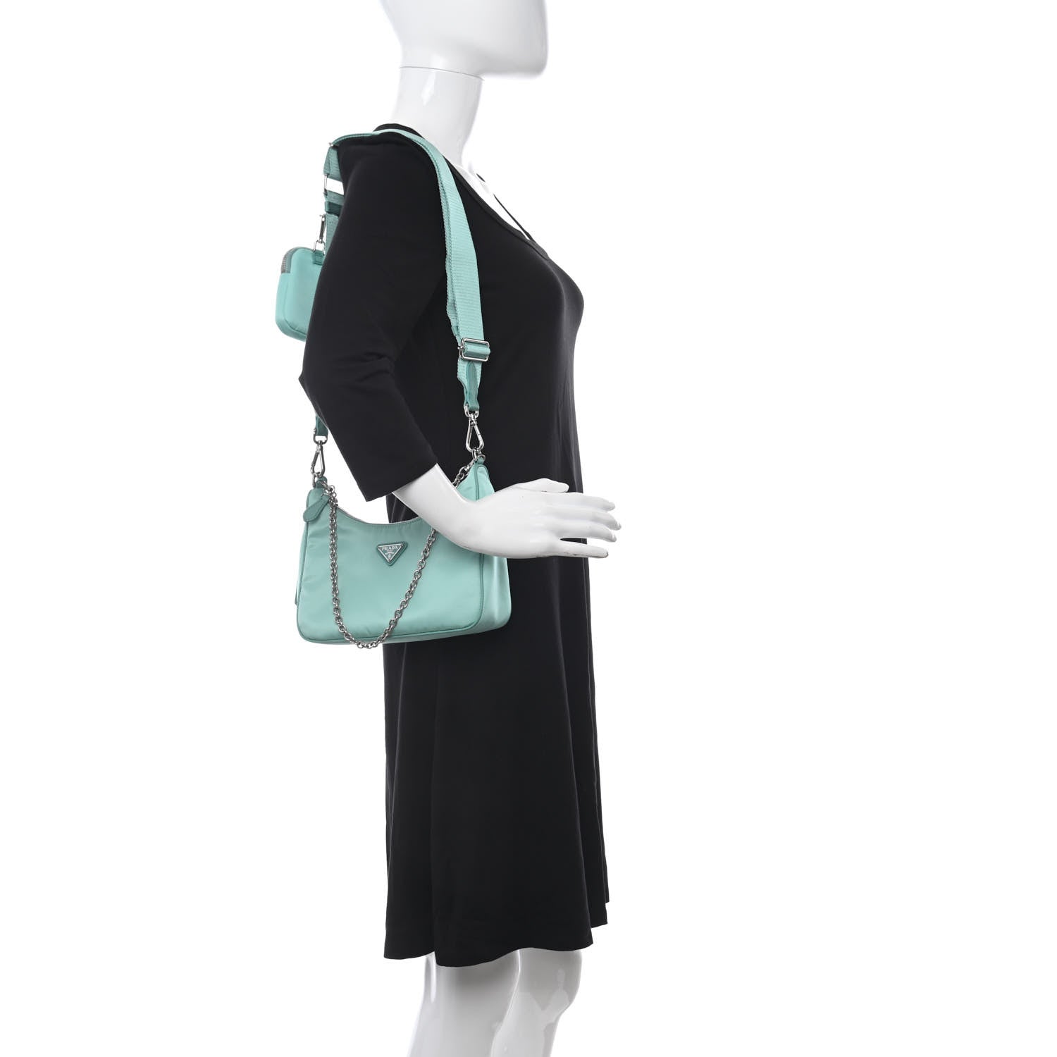 Prada Nylon Saffiano Re-Edition 2005 Shoulder Bag Giada 2 of 10