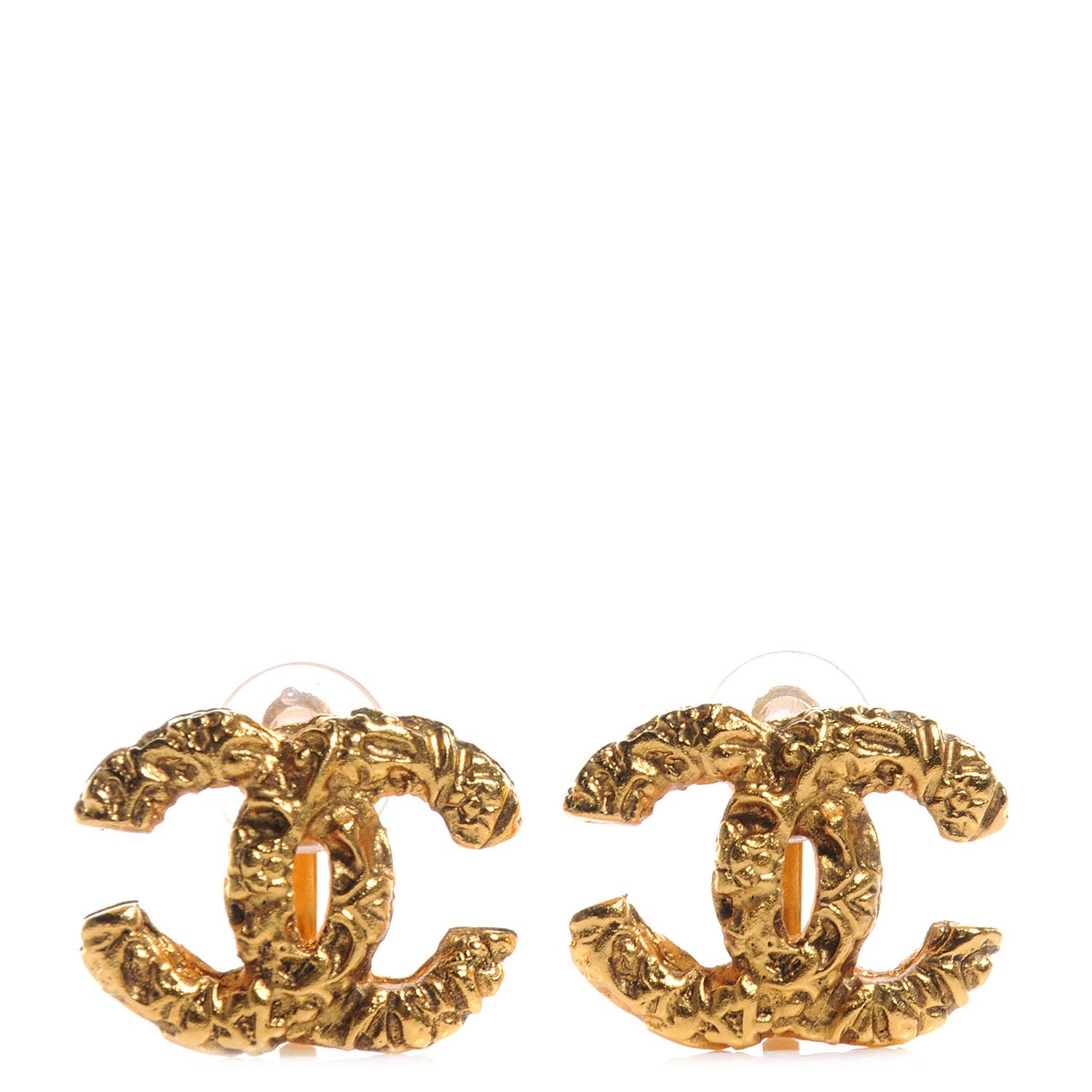 Chanel CC Clip On Earrings Gold 1 of 5